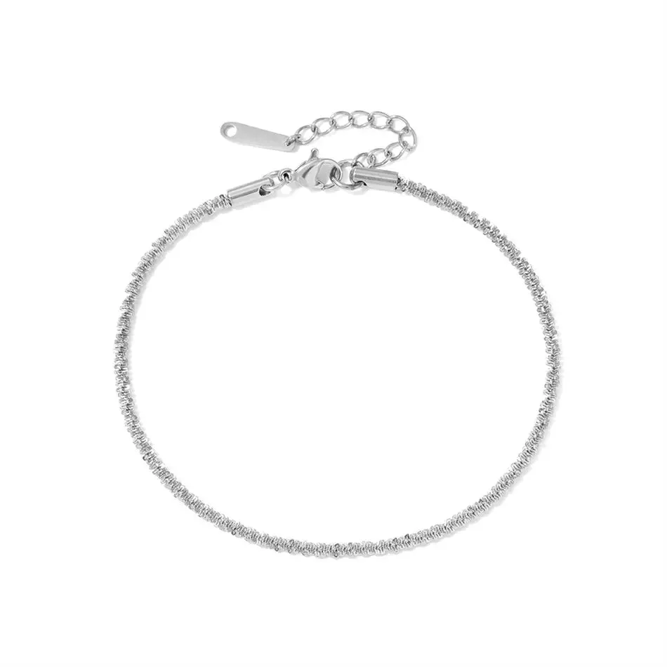 14K Gold-Filled Glitter Rope Chain Anklet