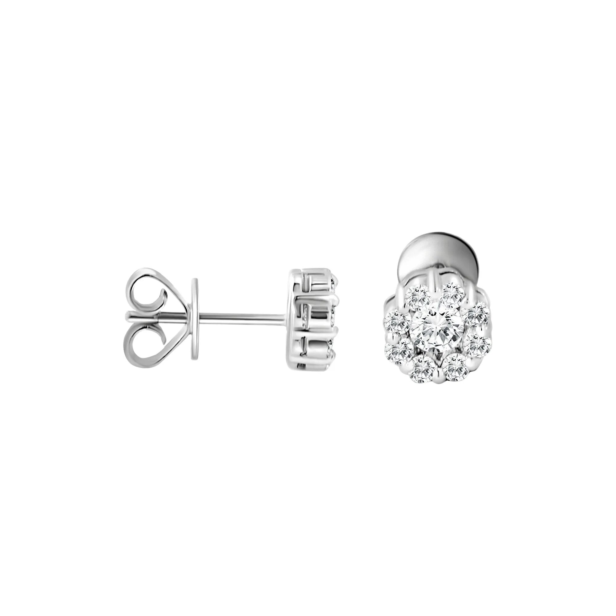 14KW Diamond Earrings  (102DE1380-75)