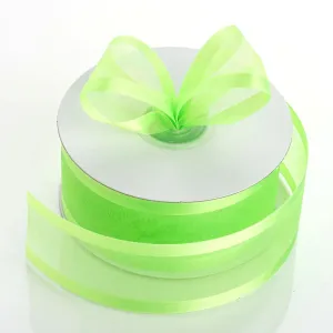 1.5" Apple Green Satin Edge Ribbon - 25 Yards