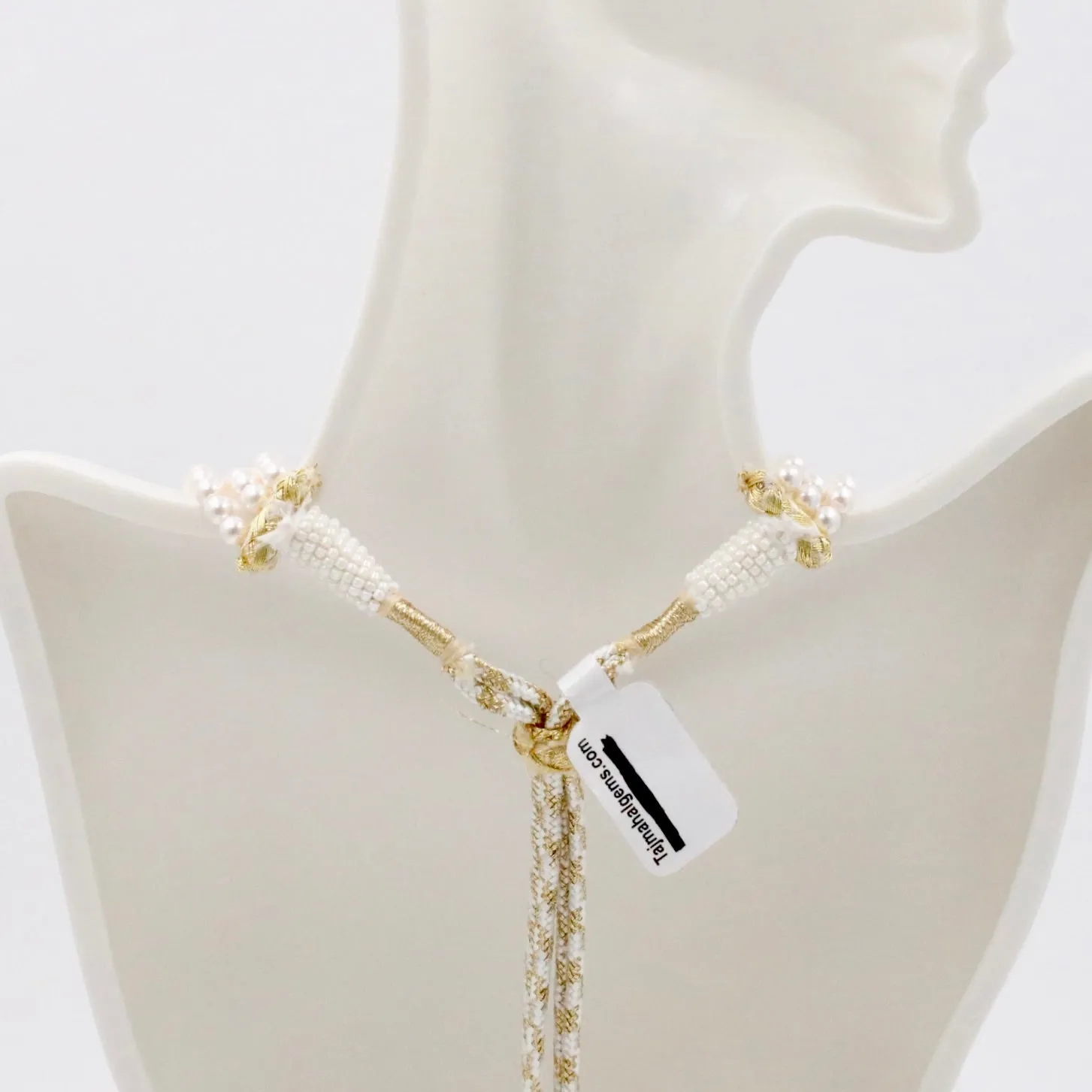 3 Stranded Swarovski Pearl Necklace Layered Necklace Beaded Necklace 4-10mm SKU: 6143394