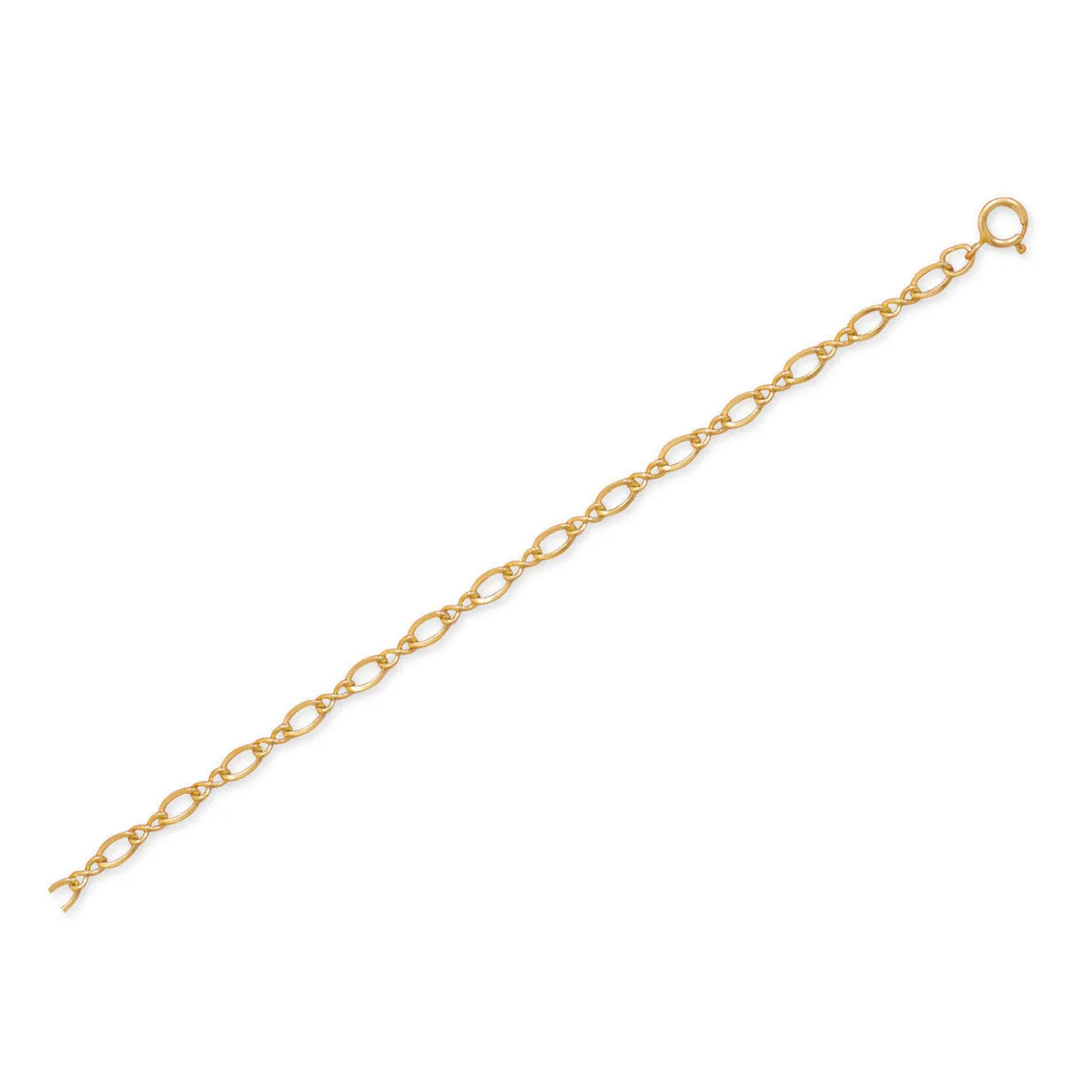 9" 1" 14/20 Gold Filled Figure 8 Chain Anklet