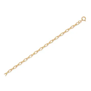 9" 1" 14/20 Gold Filled Figure 8 Chain Anklet