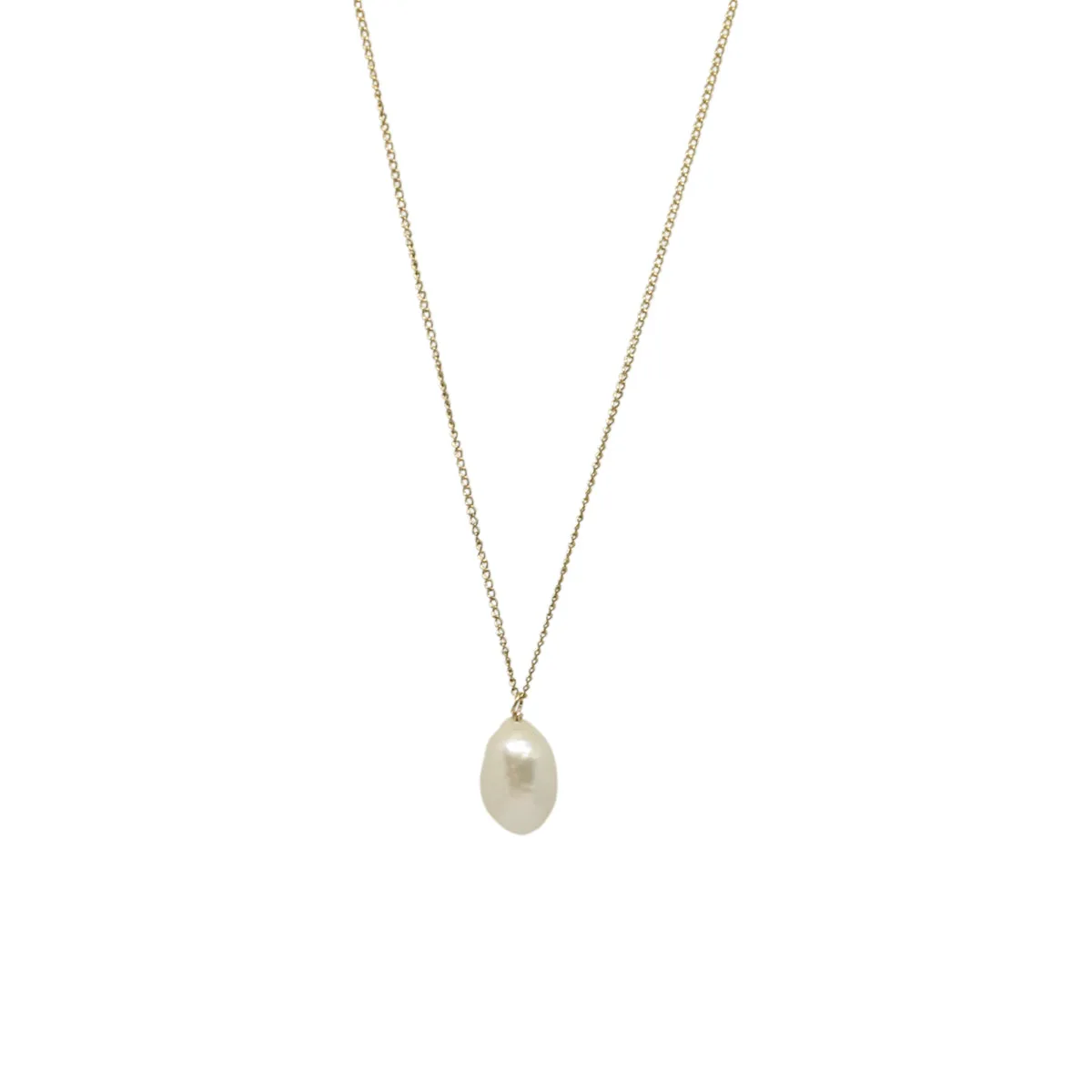 Baroque Pearl Drop Necklace