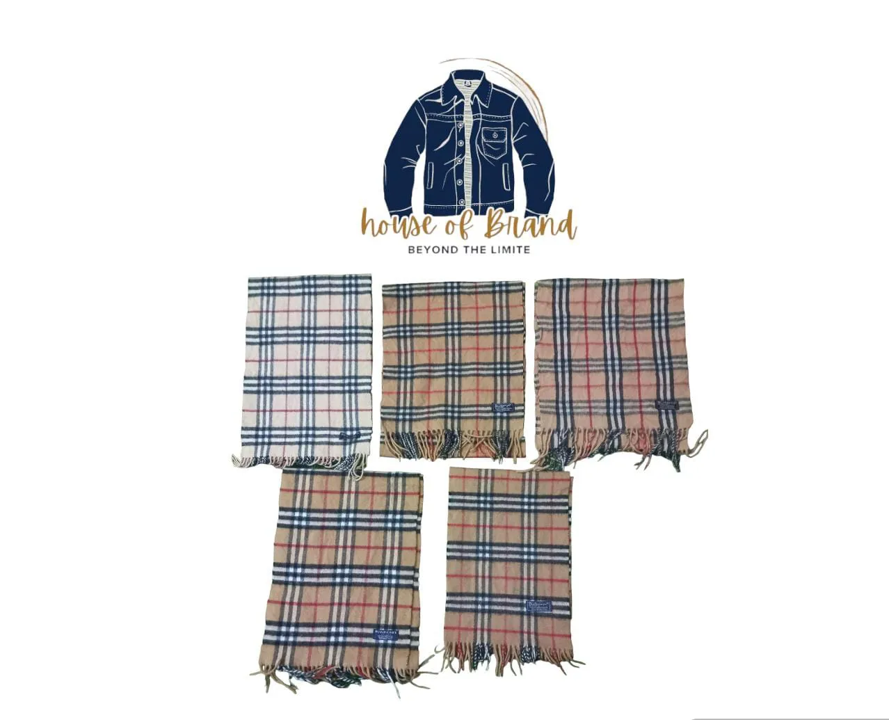 Beige color burberry scarves