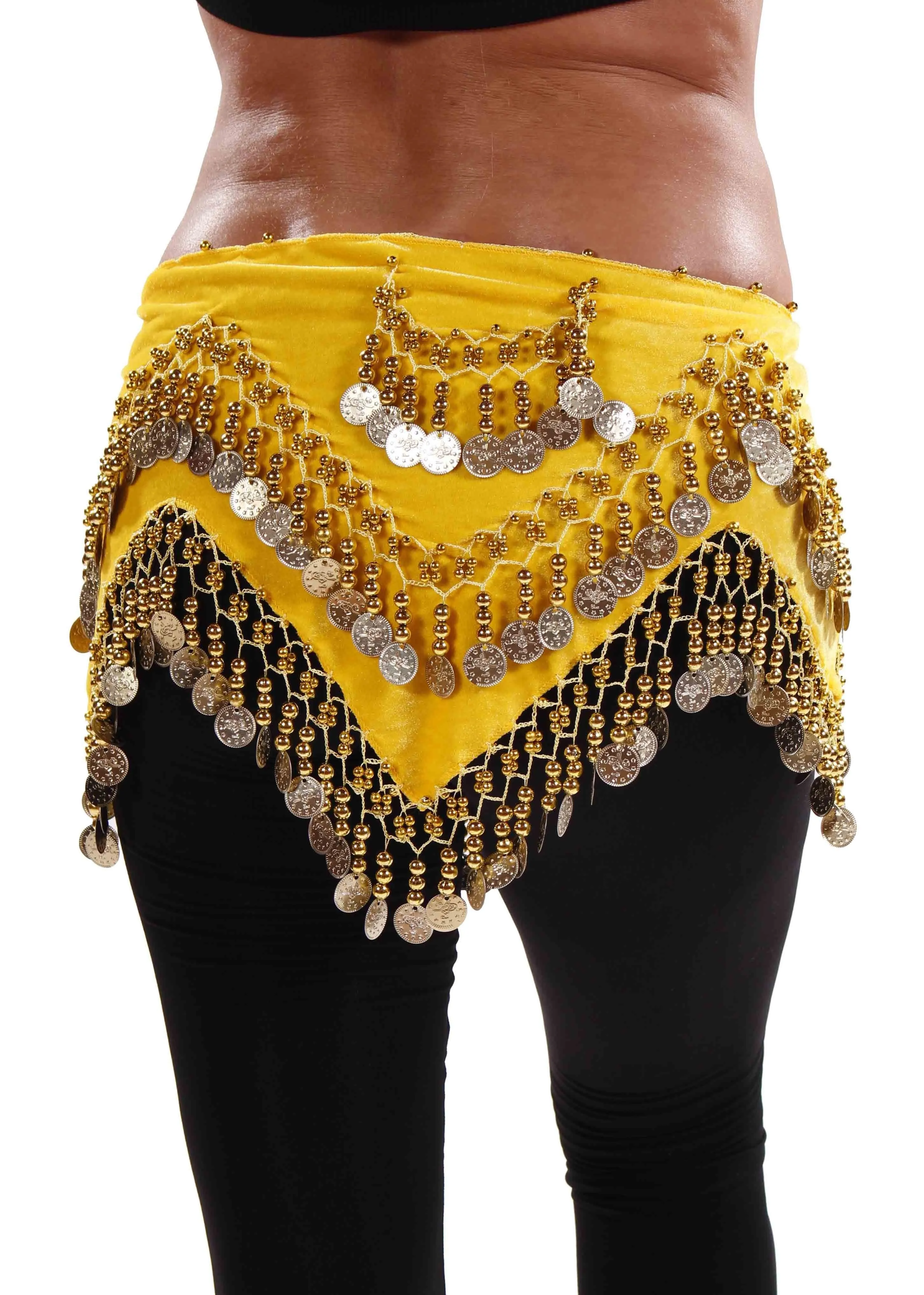 Belly Dance Velvet Zig Zag Design Hip Scarf | ZEINA'S ZIGS