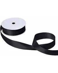 Black Satin Ribbon