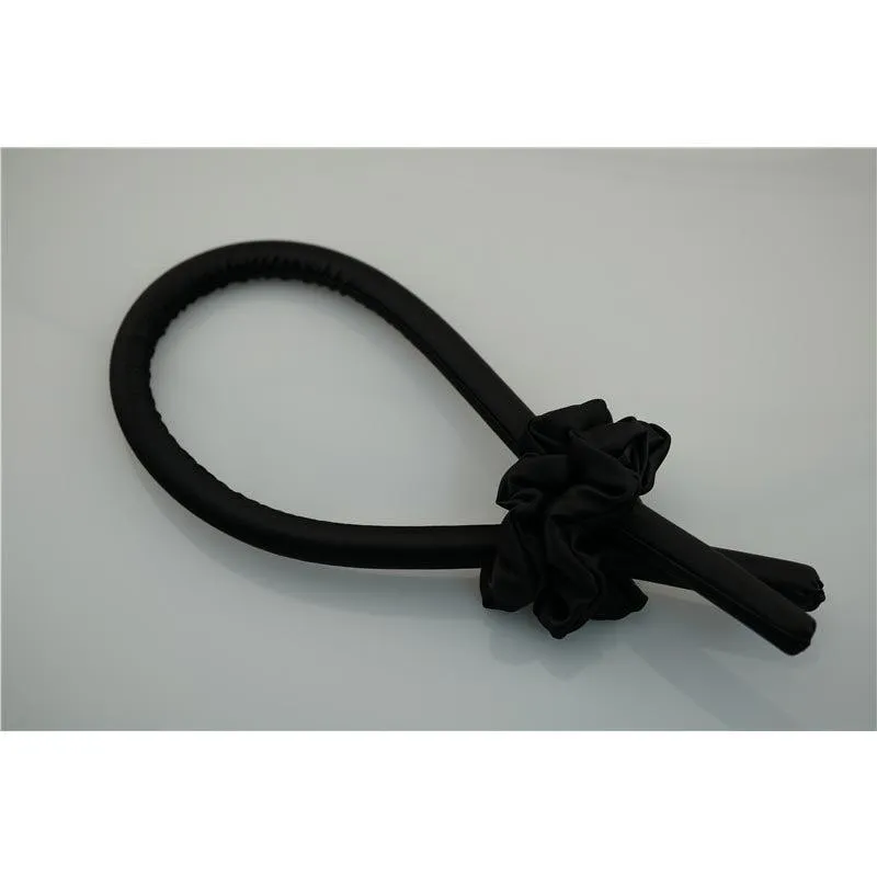 Black silk hair curler