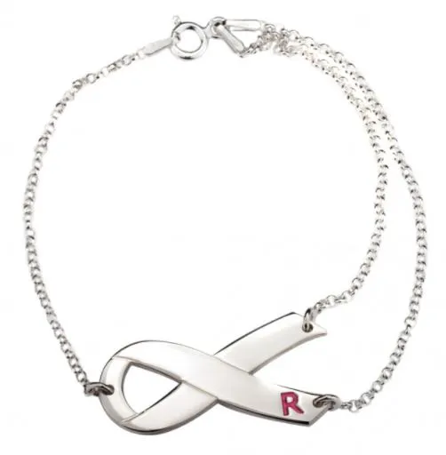 Breast Cancer Initial Bracelet