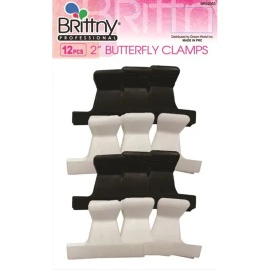 BRITTNY 12 PIECES 3" BUTTERFLY CLAMPS