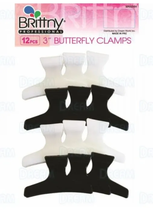 BRITTNY 12 PIECES 3" BUTTERFLY CLAMPS