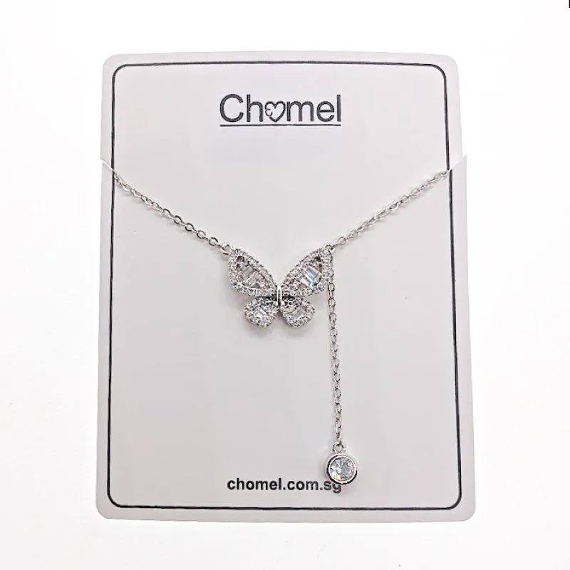 Butterfly Cubic Zirconia Necklace