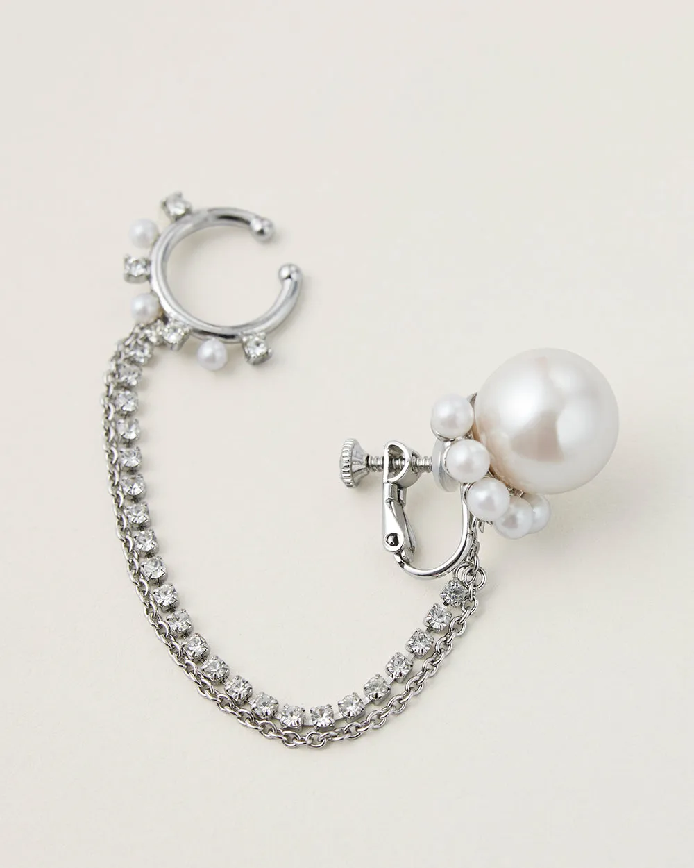 Chained Pearl Earring