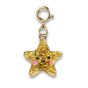 Charmit Gold Glitter Star Fish Charm - Gold