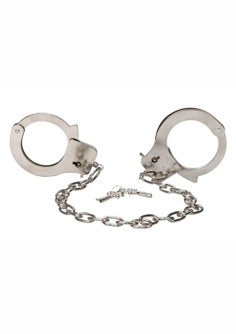 Chrome Hand Cuffs with Chain