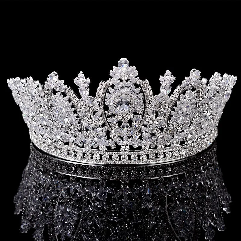 Classic Princess Crown Elegant Wedding Bridal Pageant Tiara Crown