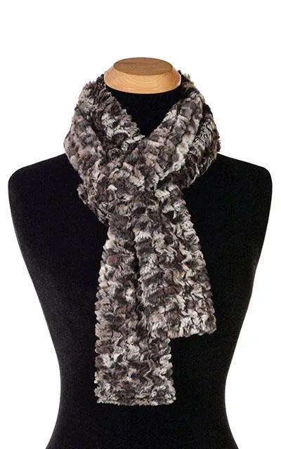 Classic Scarf - Luxury Faux Fur in Calico