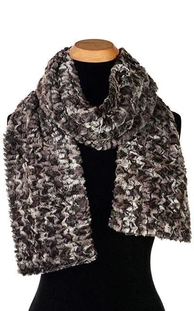 Classic Scarf - Luxury Faux Fur in Calico