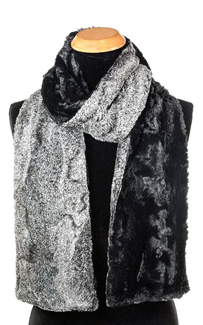 Classic Scarf - Two-Tone, Luxury Faux Fur in Nimbus