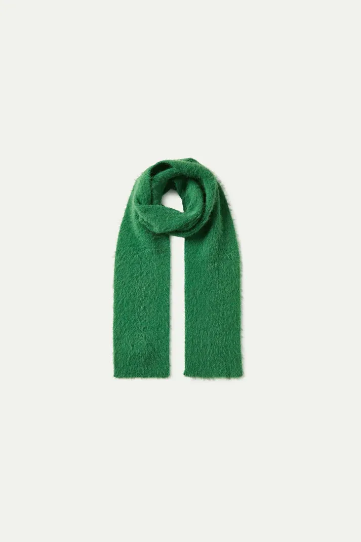 Compania Fantasica Green Textured Knit Scarf