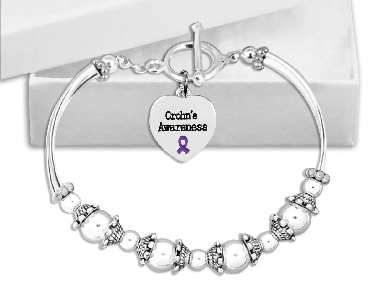 Crohn's Disease Awareness Partial Beaded Bracelets