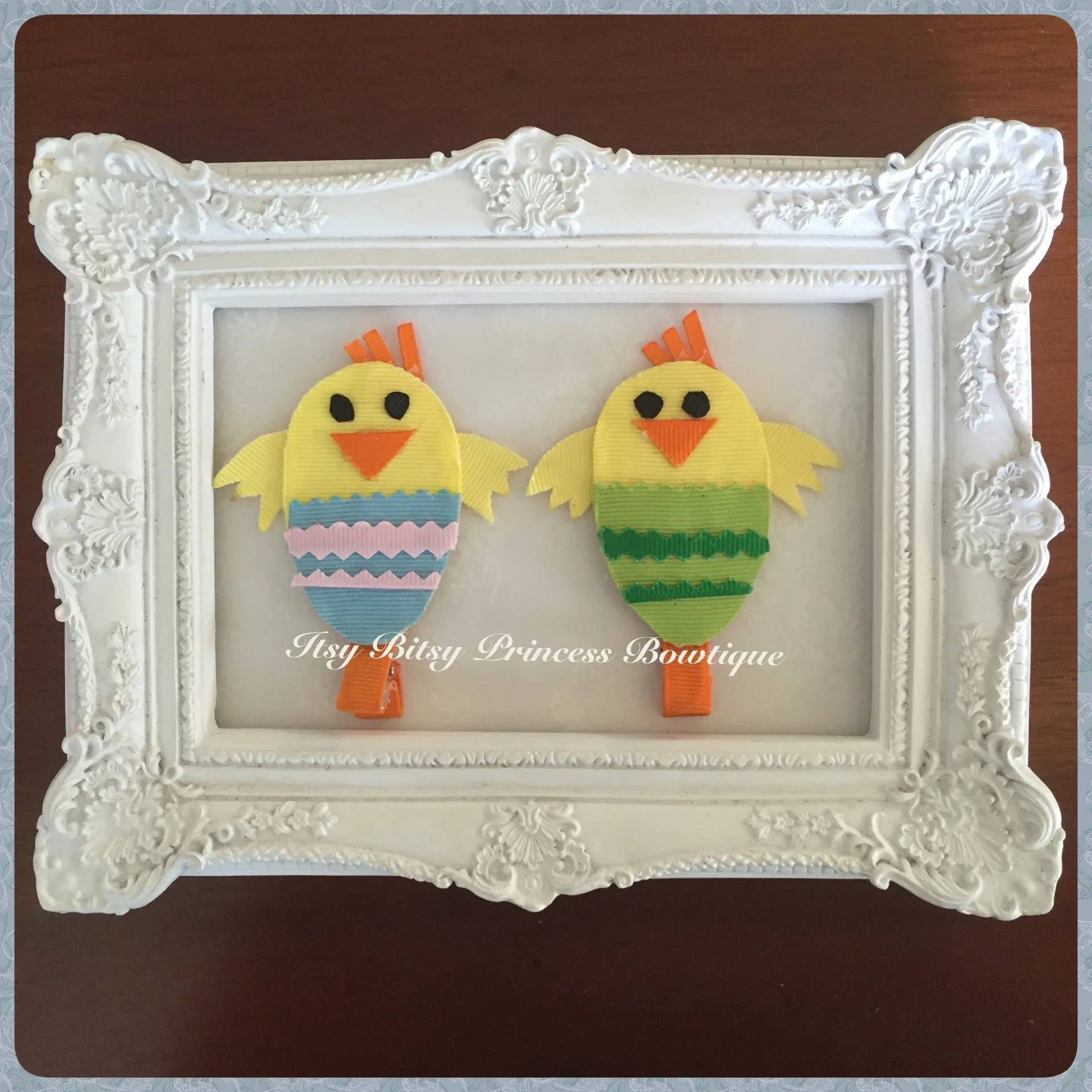 Easter Chickens HairClips - IN STOCK