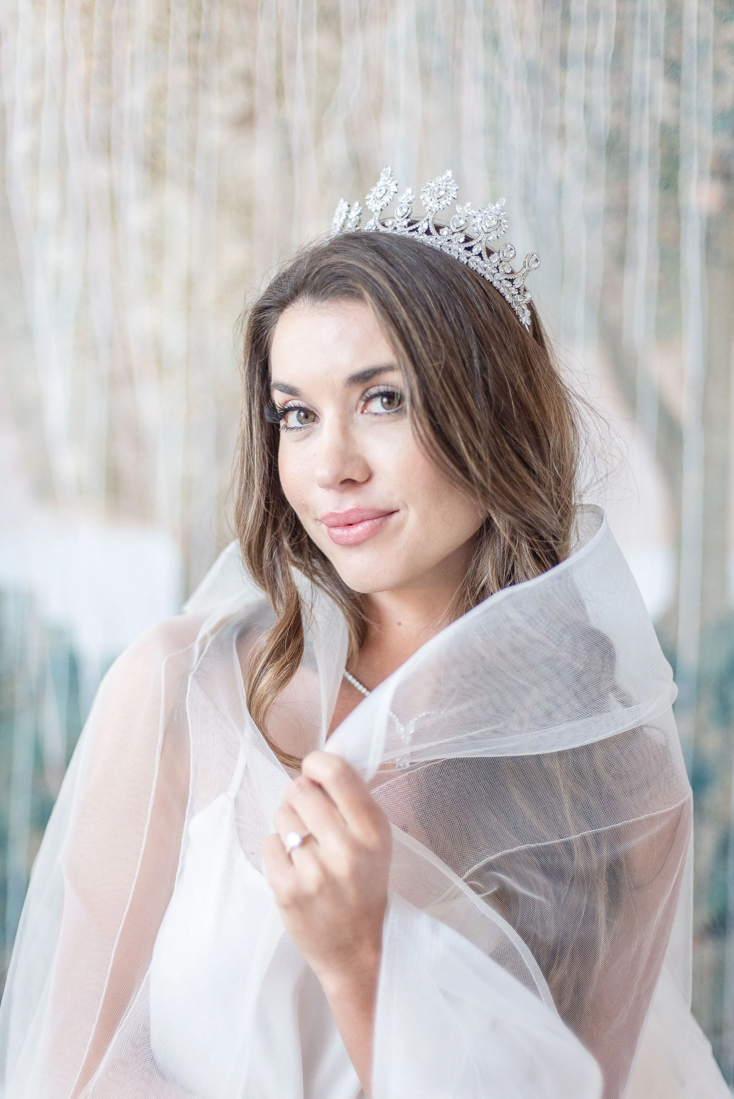 ELENI Simulated Diamond Bridal Tiara