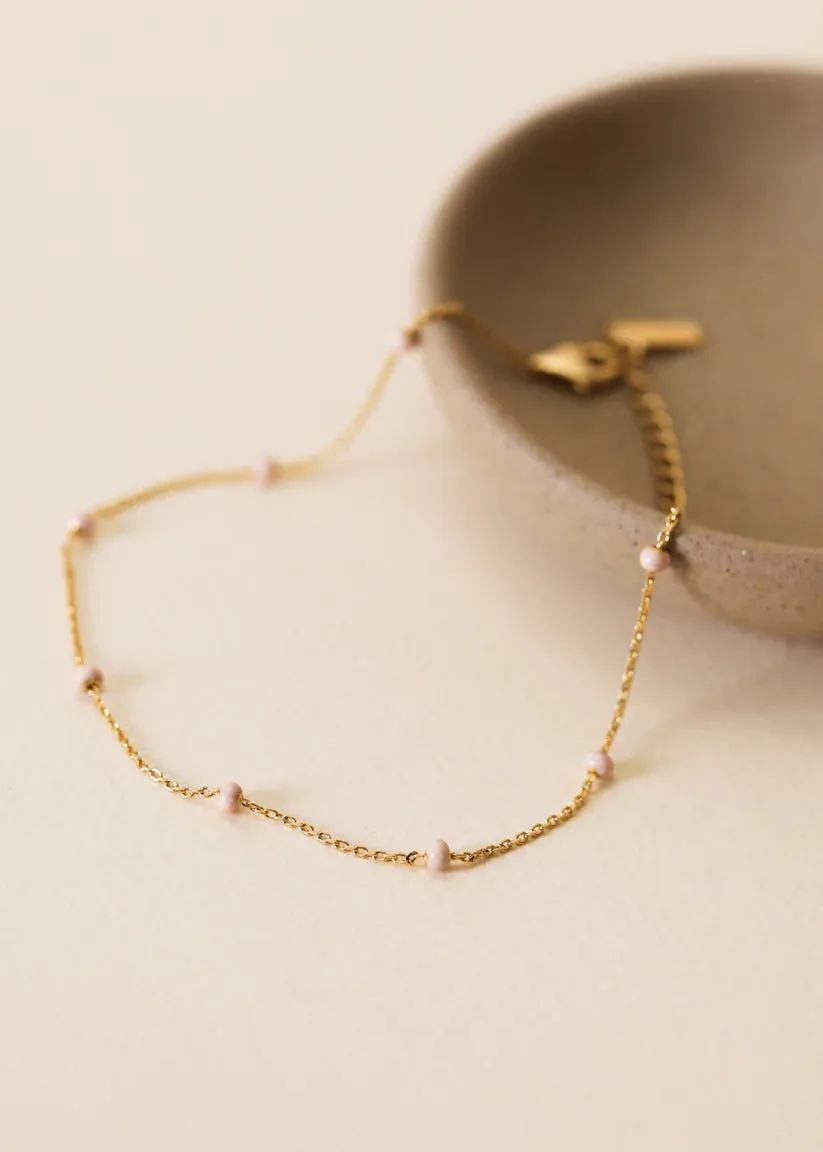 Enamel and Gold Anklet