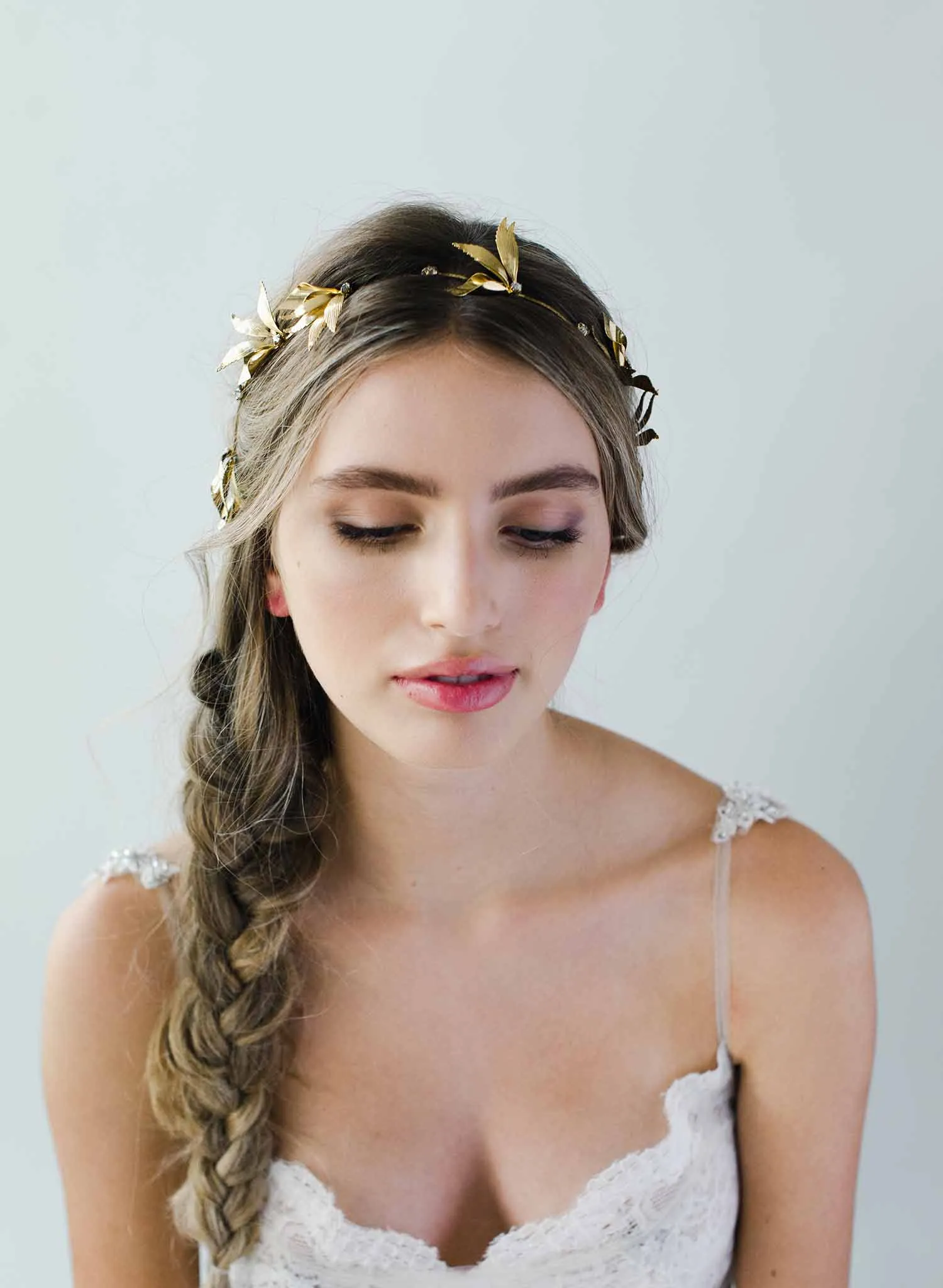 Gilded grecian wings headpiece - Style #2043