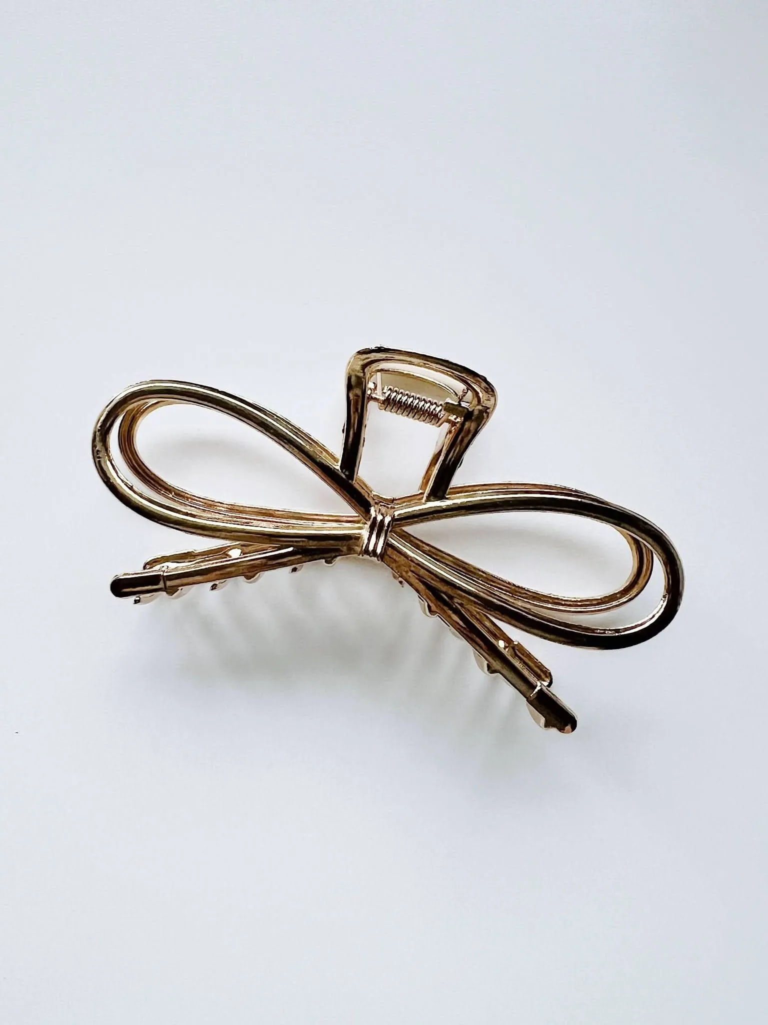 Gold Bow Hair Clip