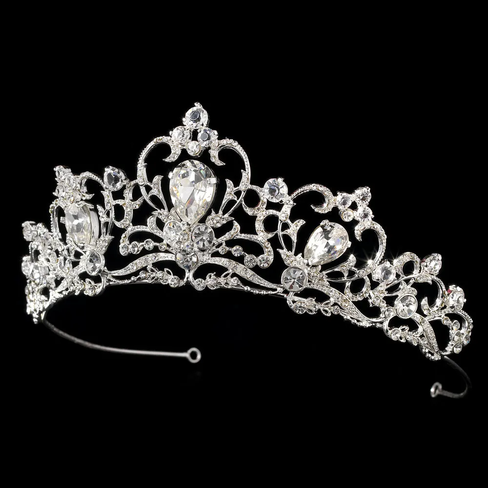 Gorgeous Royal Sparkling Crystal Wedding Crownl Tiara