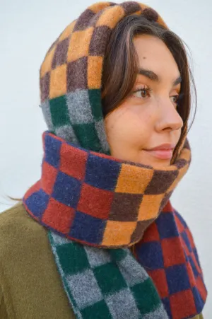 Howlin Cosmic Checkerboard Blue Scarf