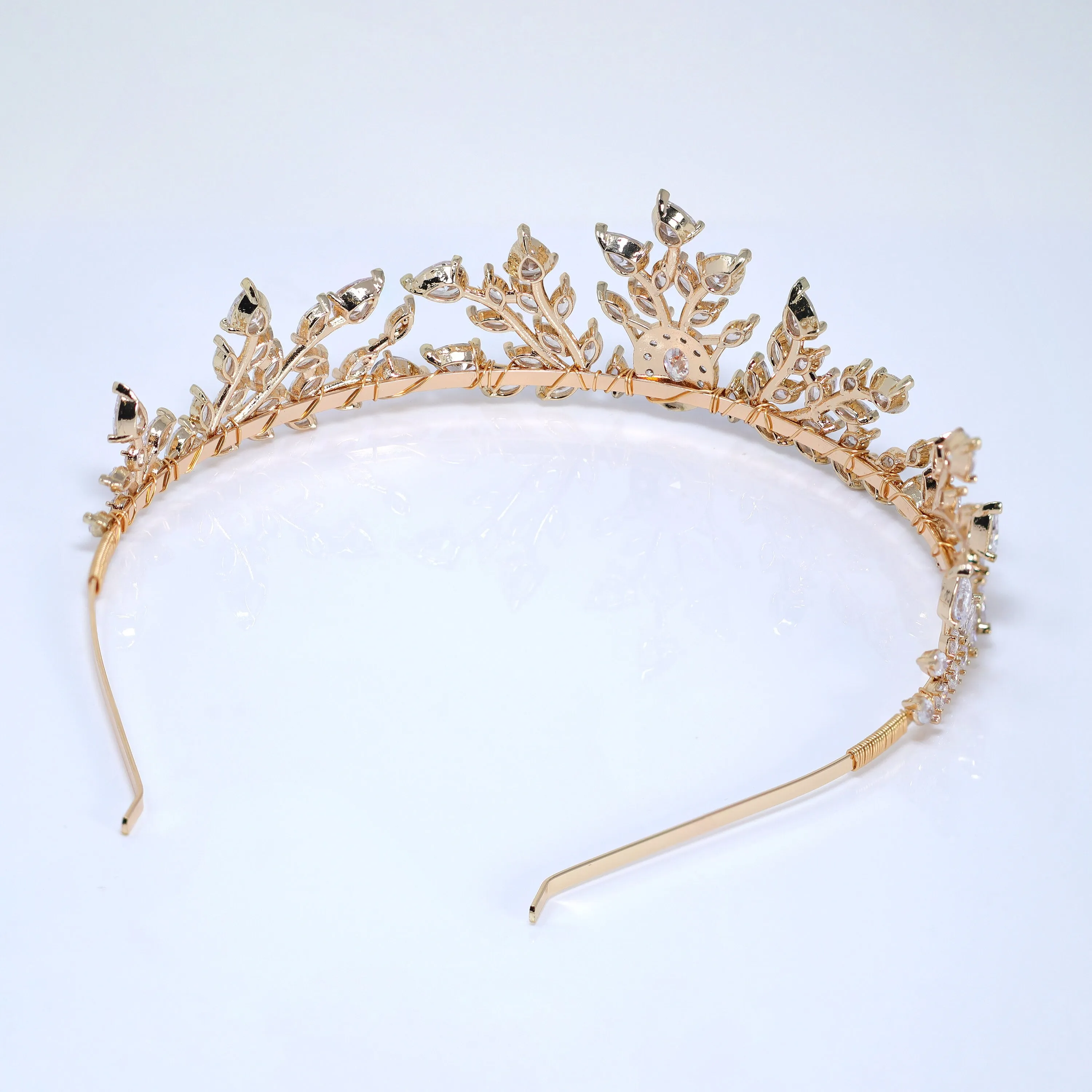 Imperial Blossom Diadem Queen Tiara , Bridal Crown Tiara, Swarovski Crystal Wedding Tiara, Crystal Wedding Crown, Tiara Bride