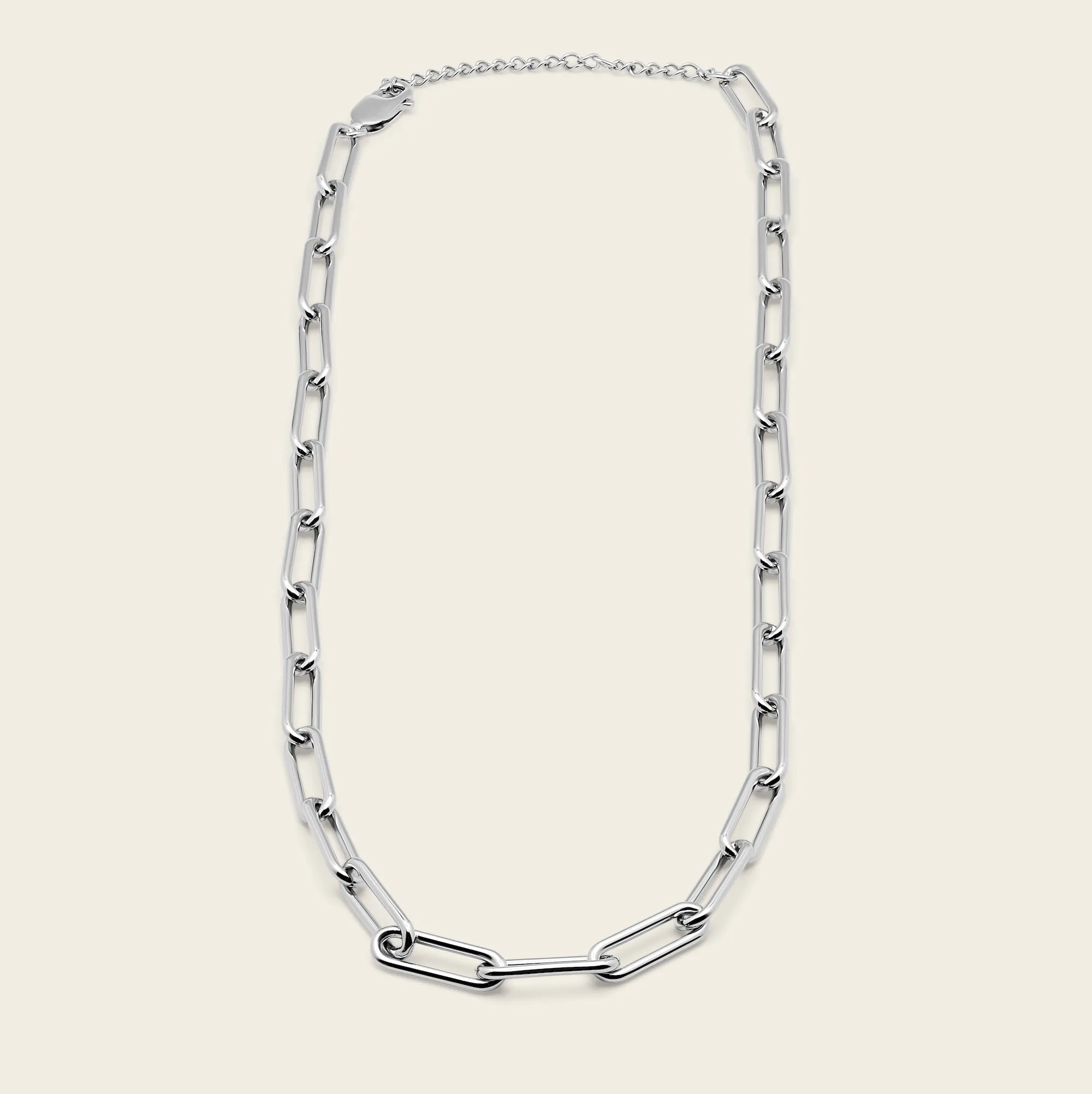 Large Paperclip Chain Necklace