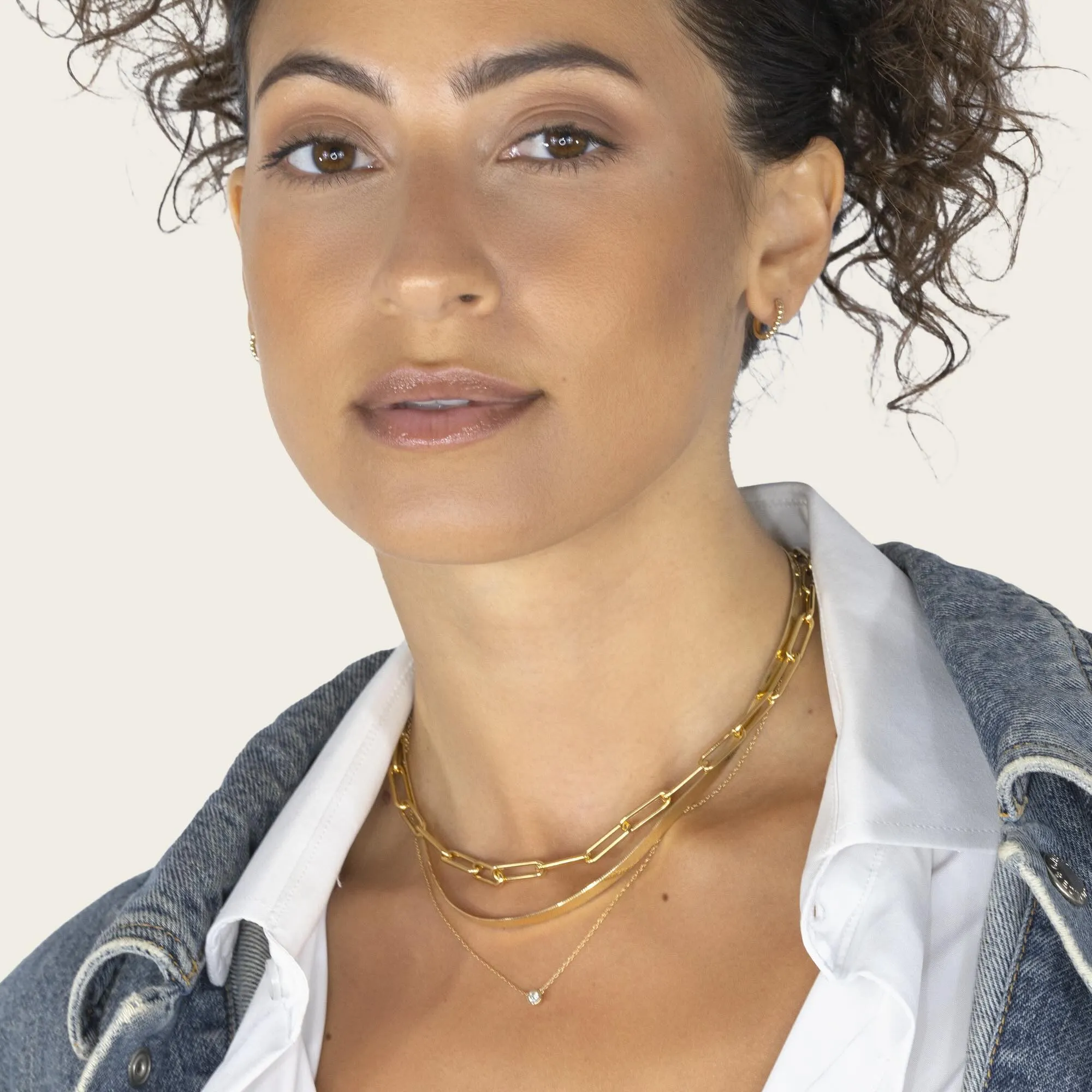 Large Paperclip Chain Necklace