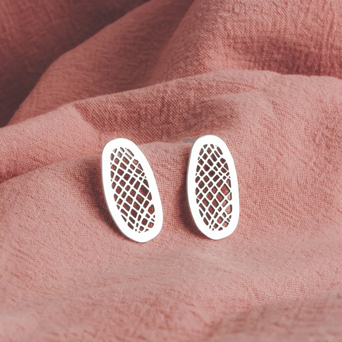 Lattice Stud Earrings