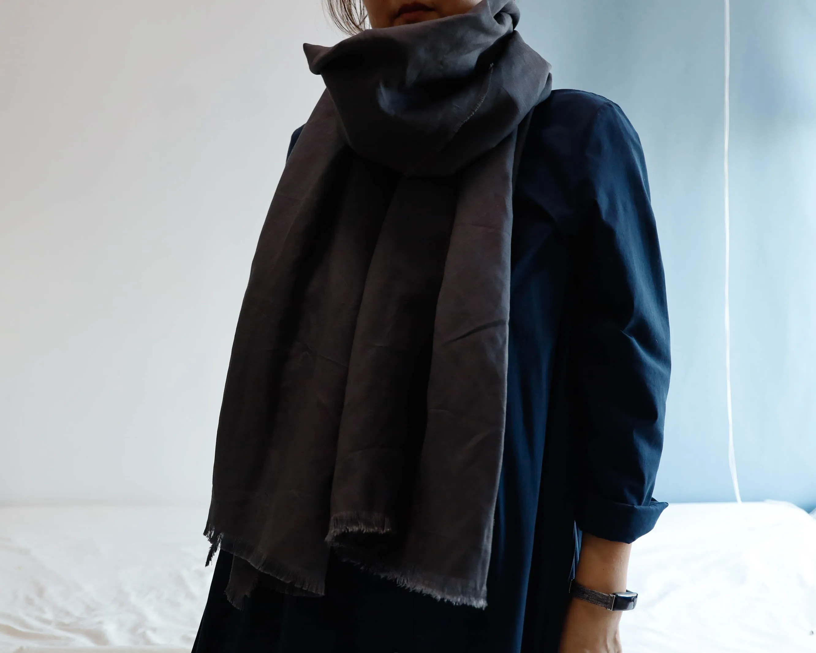 <A03CG> LINEN/RAYON  Scarf