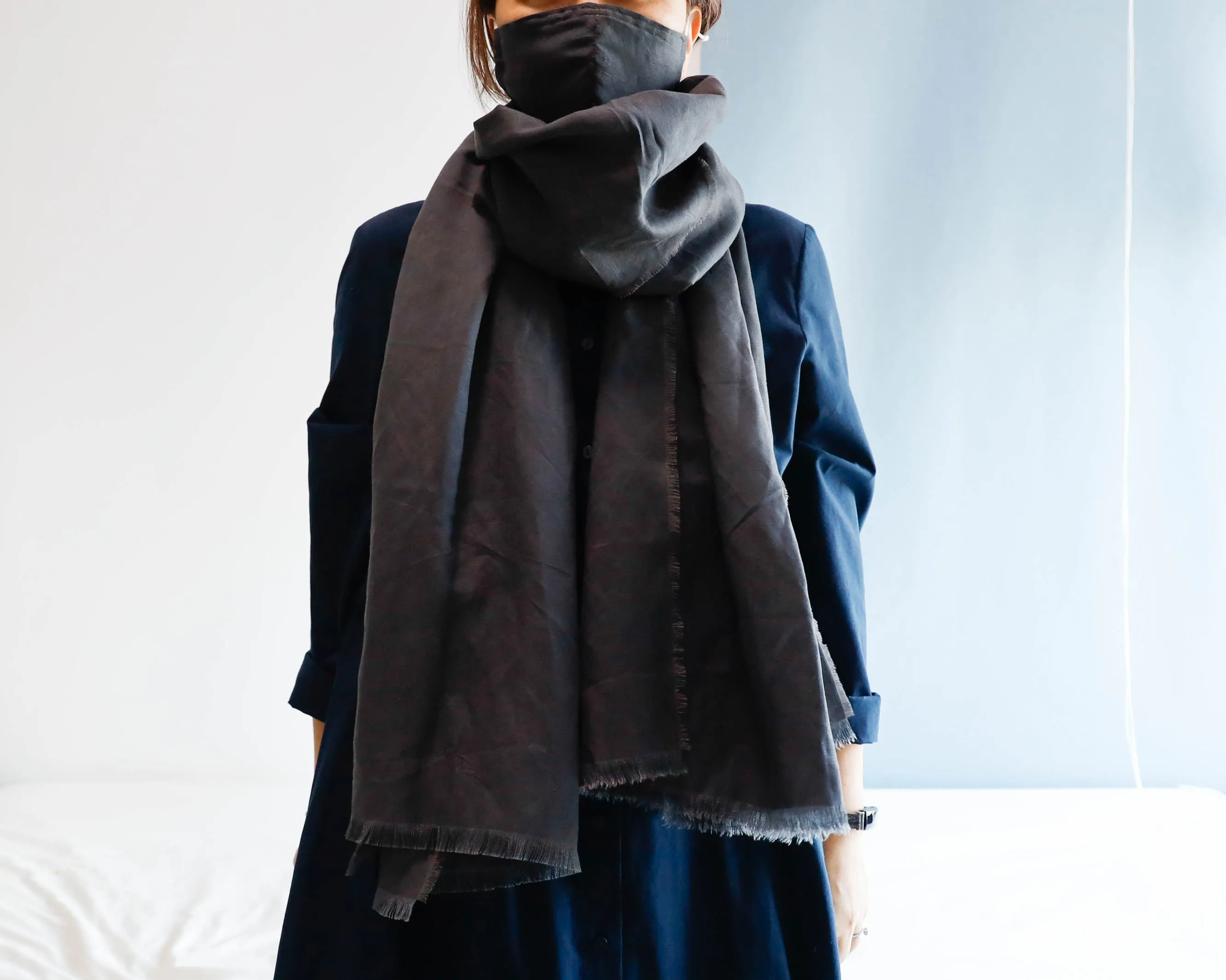 <A03CG> LINEN/RAYON  Scarf