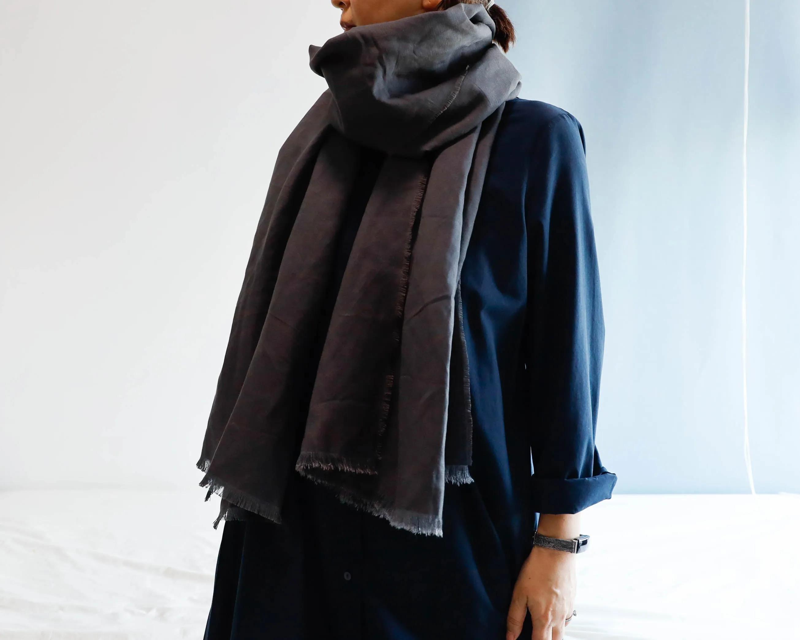 <A03CG> LINEN/RAYON  Scarf