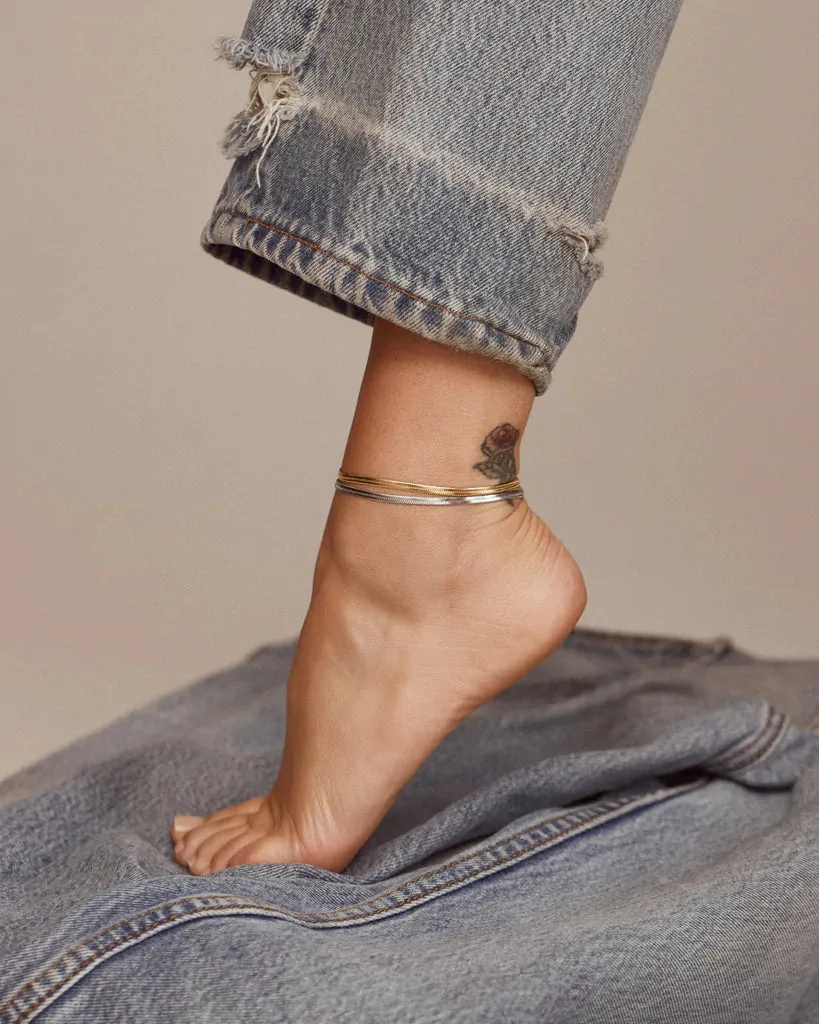 Luv AJ - The Mercer Anklet in Gold