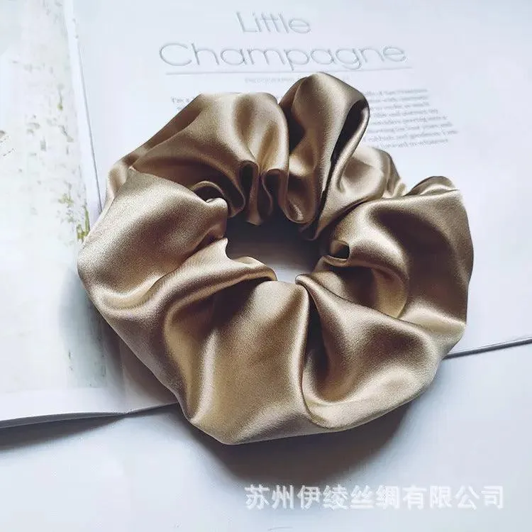 MAC010 hijab scrunchies, silk hair ribbon