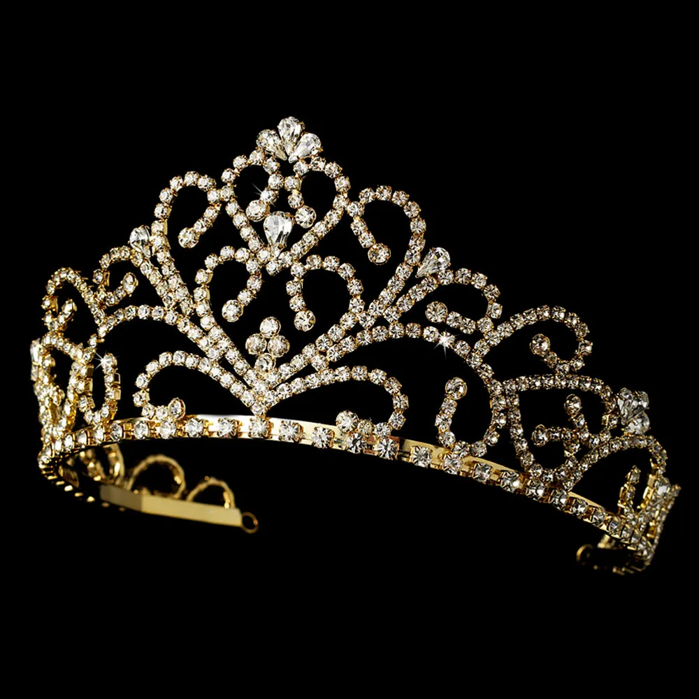 Majestic Royal Crystal Wedding Tiara Crown