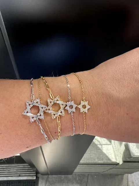 Mini Jewish Star Anklet or Bracelet