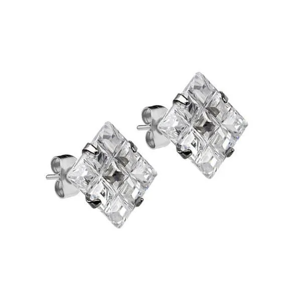 Mister Square Stud Earrings