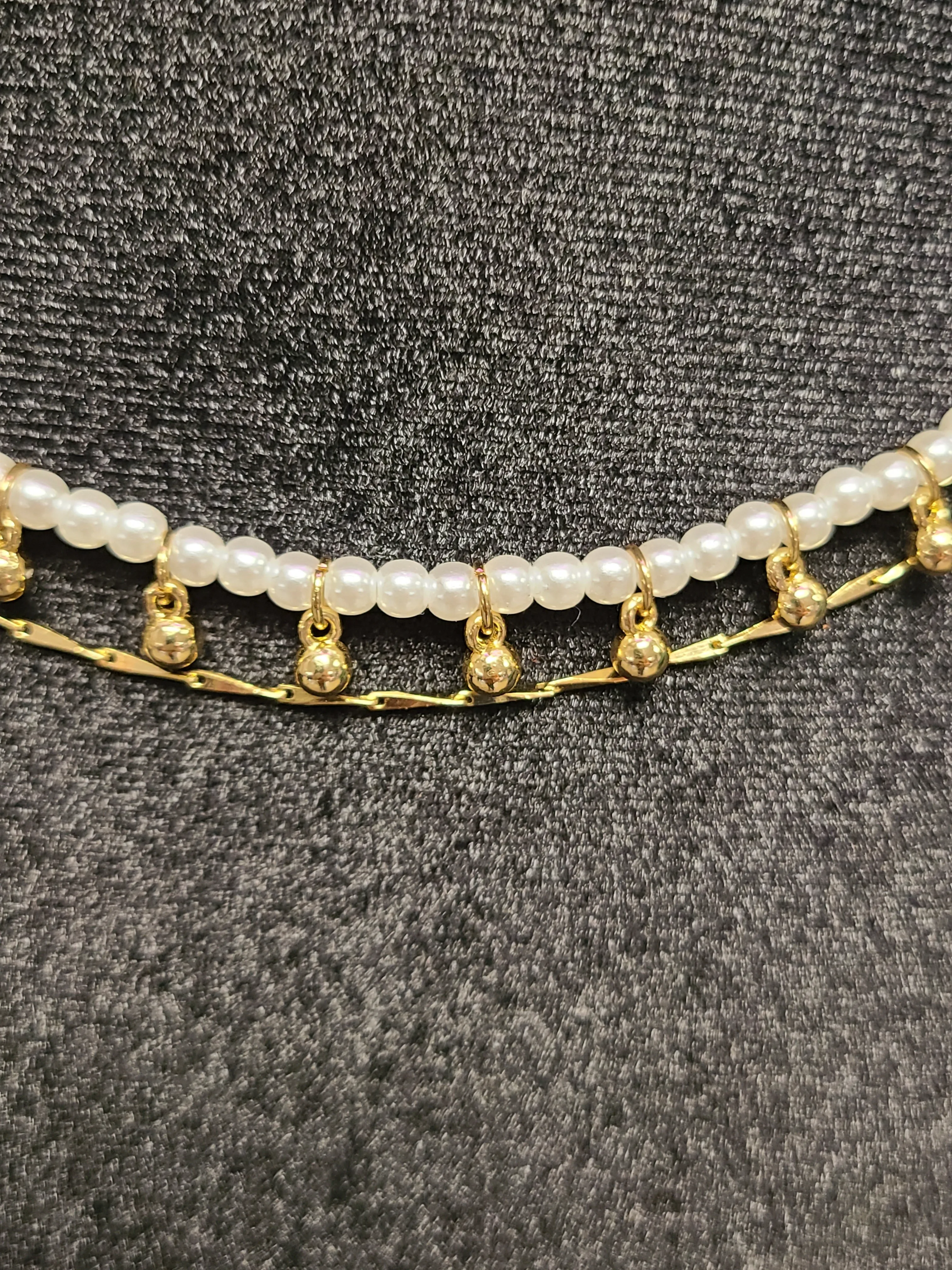 Pearl & Gold Double Necklace