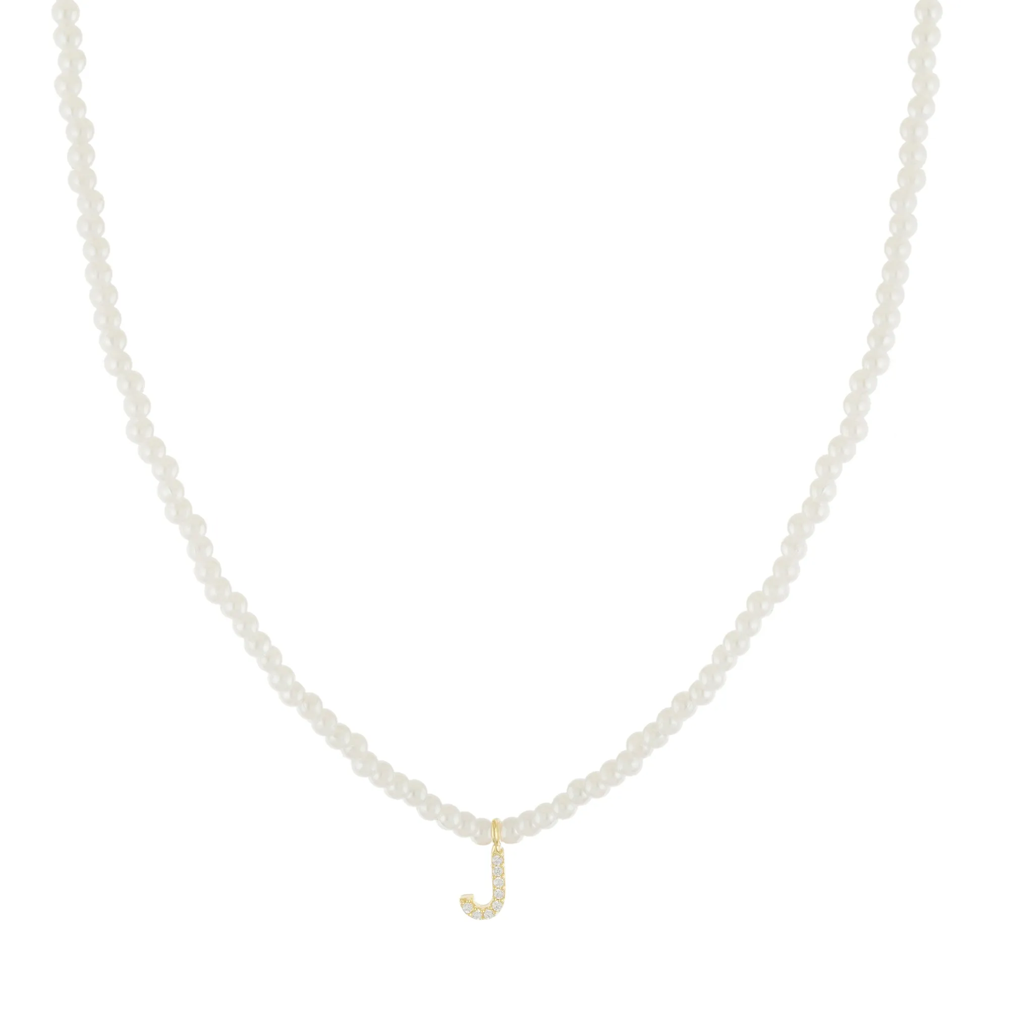 Pearls Initial Necklace