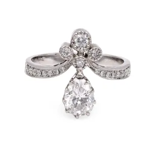 Platinum Diamond Tiara Ring