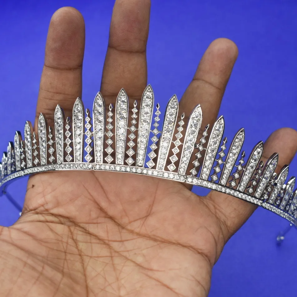 "Dazzle Like Royalty: American Diamond Tiara Jewellery Fit for a Birthday Queen"