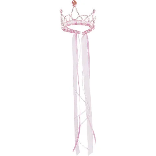 Ribbon Tiara - Light Pink