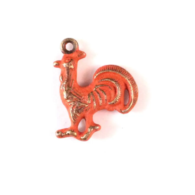 Rooster Charm Bracelet, Necklace, or Charm Only