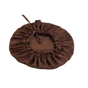 Silk hair cap - Double side - adjustable - Deep Coffee